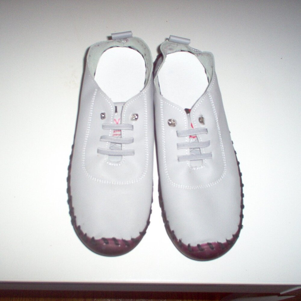 Temu Grey Faux Leather Shoes